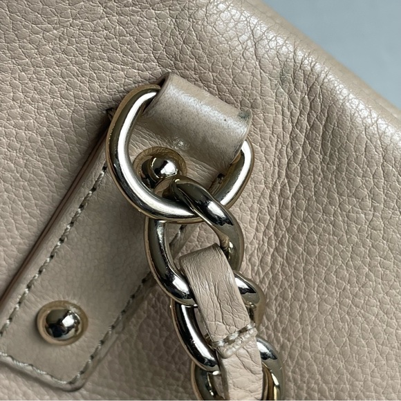 Kate Spade Large Tote Shoulder Bag with chain handles. Cream  color - Picture 14 of 16